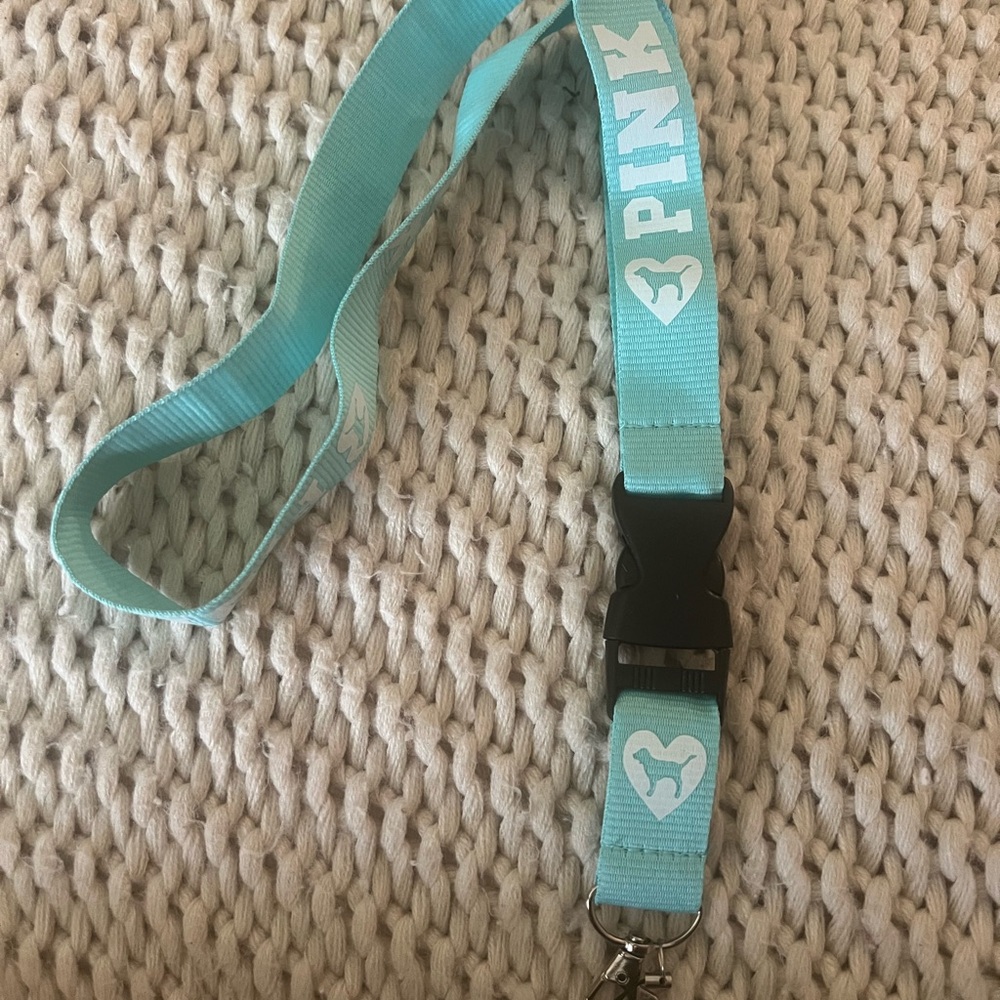PINK Victoria's Secret Teal Lanyard